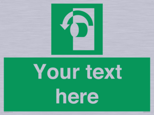 Custom Turn Anti-Clockwise Sign